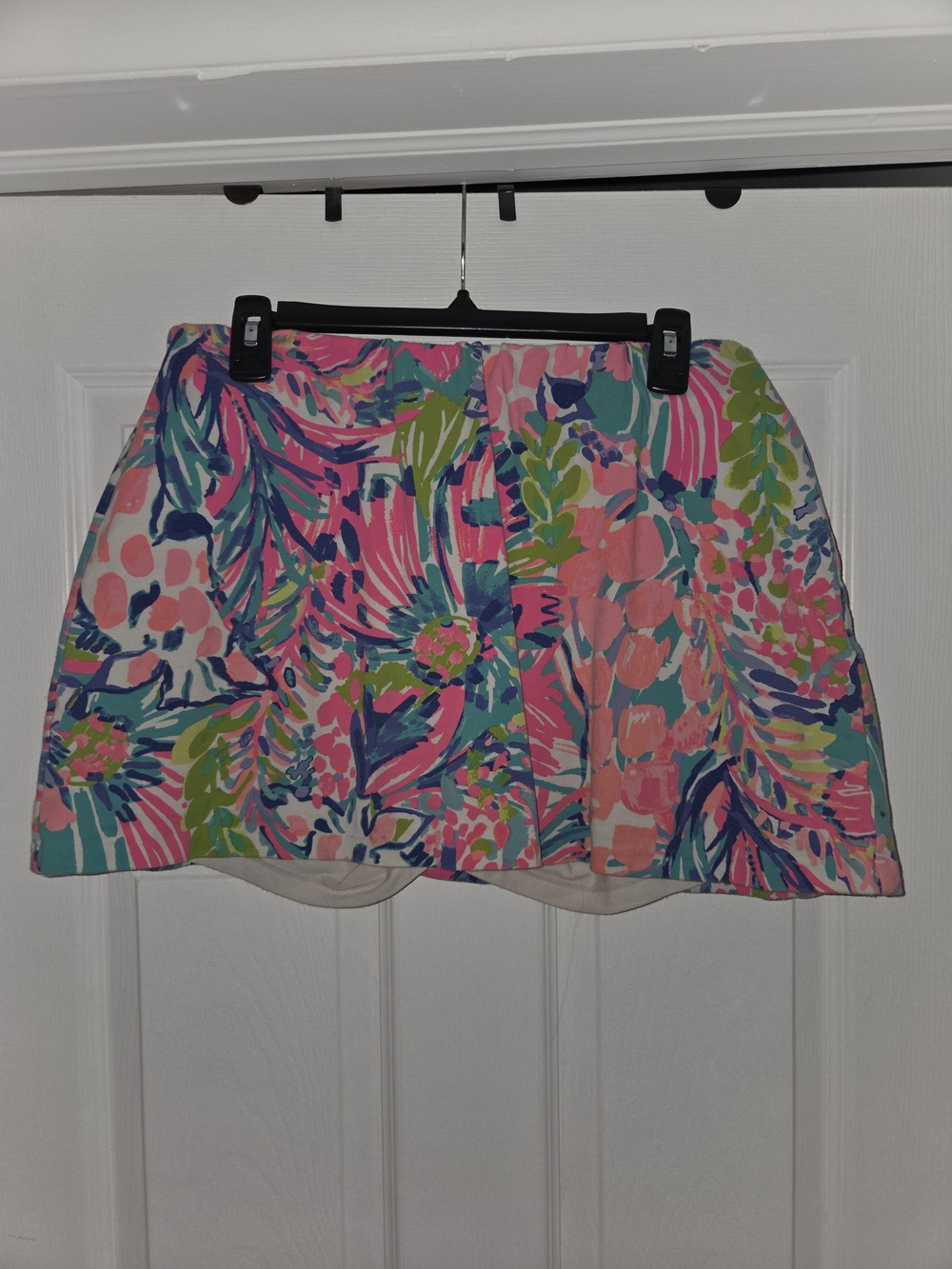 Lilly Pulitzer Multicolor Pink Teal Green Floral Skort - Picture 2 of 8
